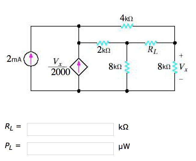 Solved Find RL for maximum power transfer and the maximum | Chegg.com