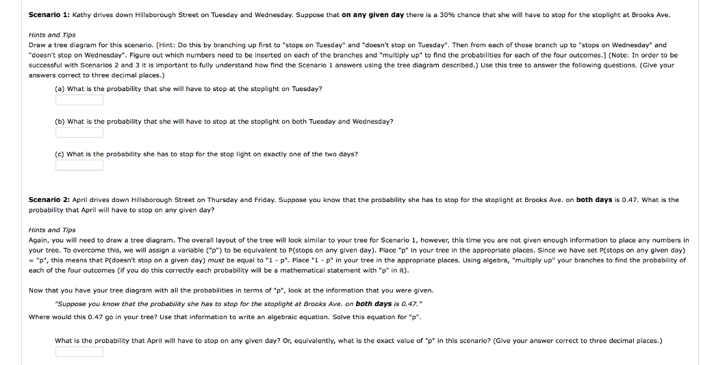 Solved Scenario 1 Kathy drives down Hillsborough Street on