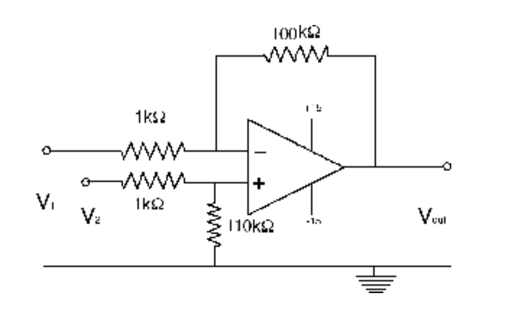 Solved In The Difference Amplifier Shown In The Following | Chegg.com