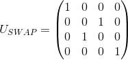 The operator is called the SWAP operator. Its matrix | Chegg.com