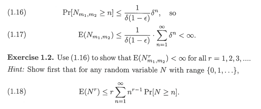 Pr[N_m1, m2 greaterthanorequalto n] lessthanorequalto | Chegg.com