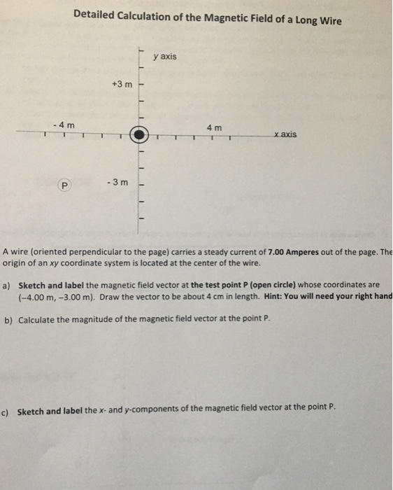 Solved Detailed Calculation of the Magnetic Field of a Long | Chegg.com