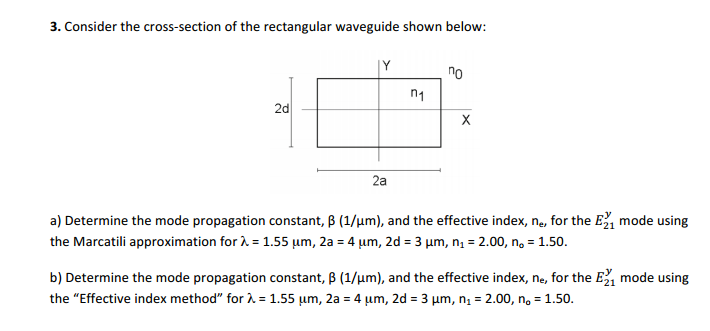 Solved Consider the cross-section of the rectangular | Chegg.com