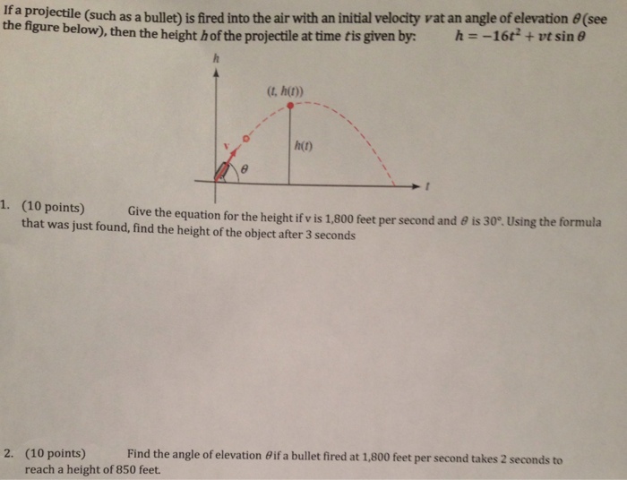 Solved If A Projectile (such As A Bullet) Is Fired Into The | Chegg.com