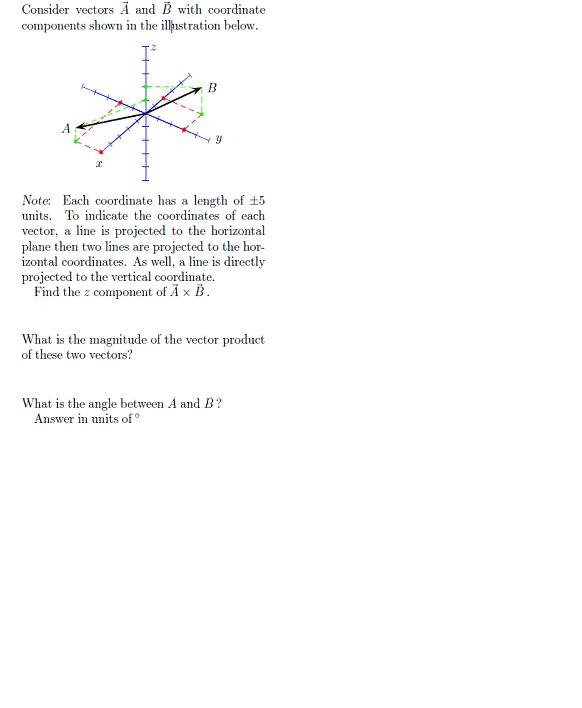 Solved Consider Vectors A Vector And B Vector With | Chegg.com