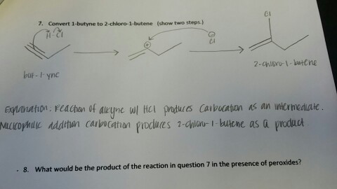 Solved Show How To Convert 1 Butyne To The Following Product Br