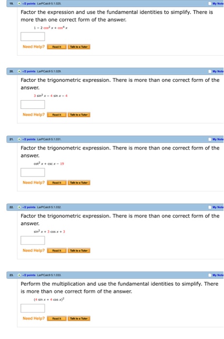 Solved factor the expression and use the fundamental chegg