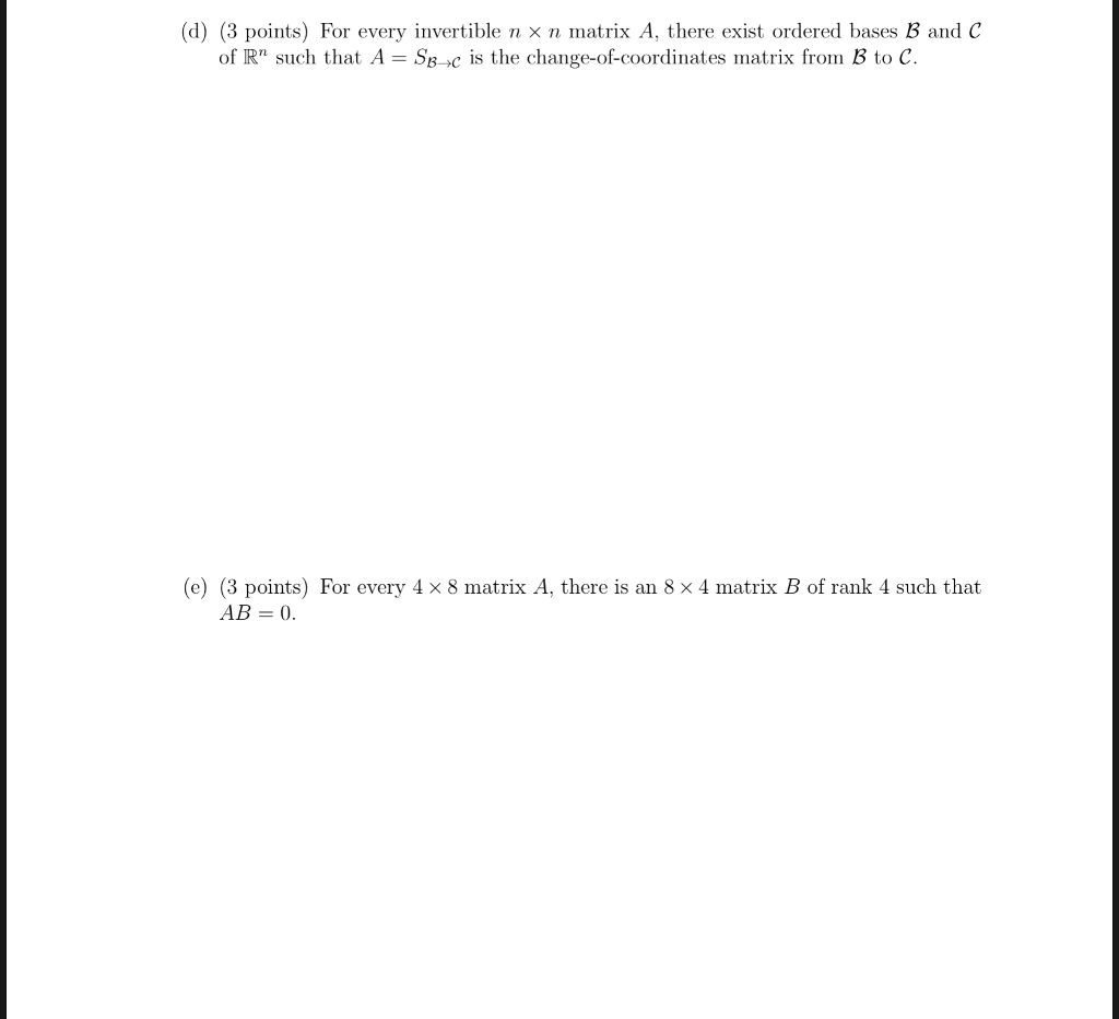 Solved State whether each statement is TRUE or FALSE and | Chegg.com