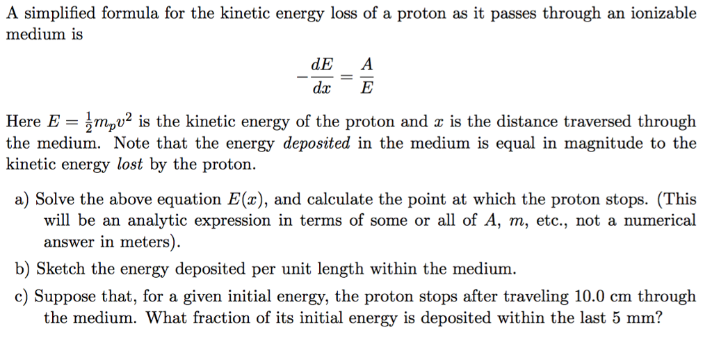 Kinetic Energy Formula