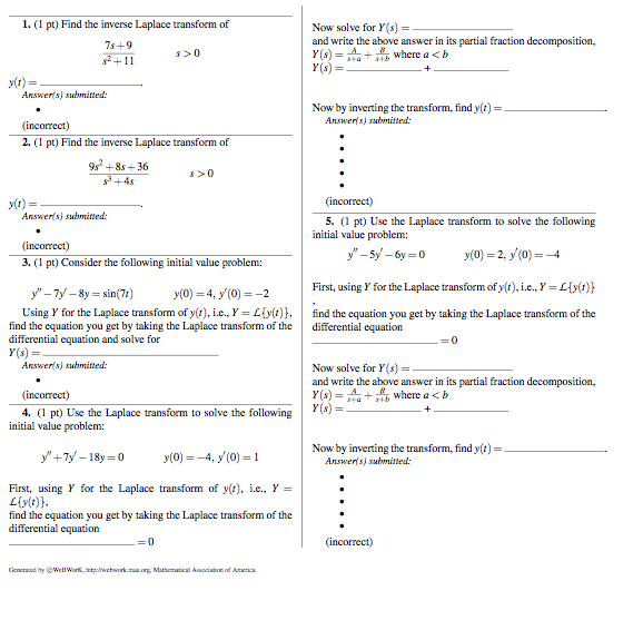 Solved Differential Equations HELP!