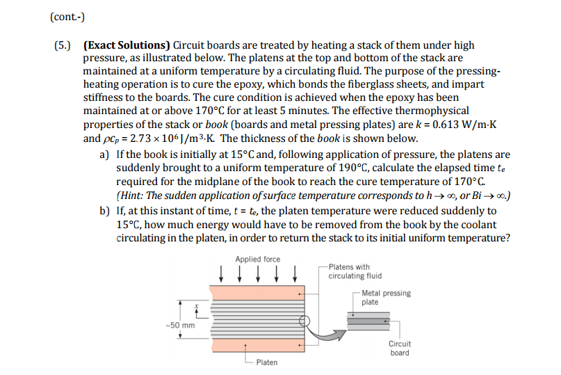 Solved Circuit boards are treated by heating a stack of them | Chegg.com