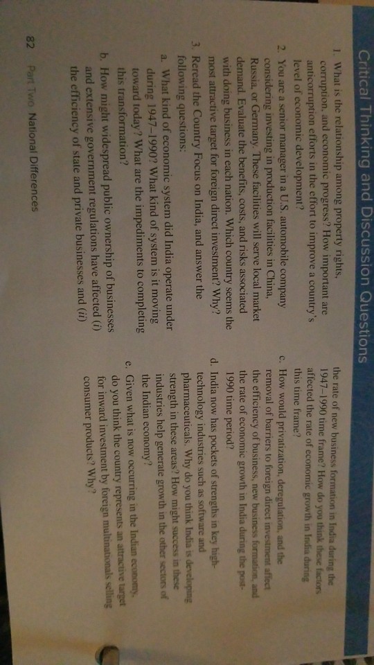 Solved Critical Thinking and Discussion Questions 1. What is