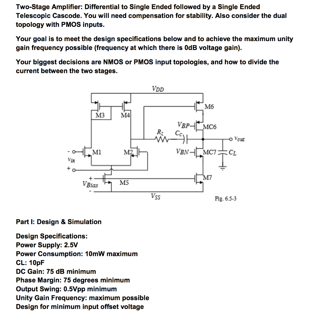 Two Stage Amplifier Differential To Single Ended 9876