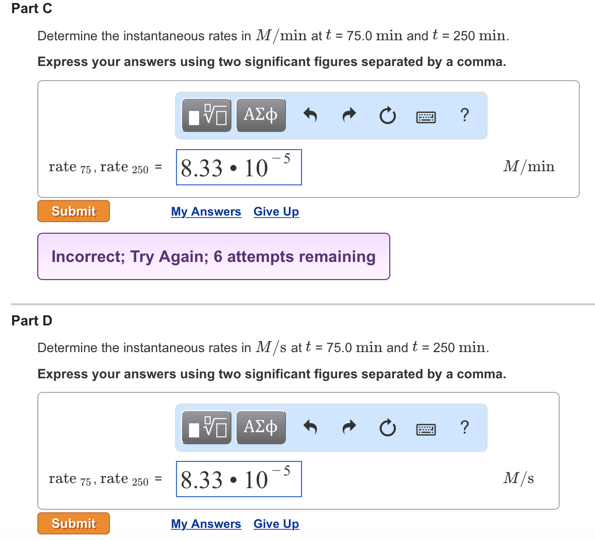 solved-problem-14-18-part-a-the-rate-of-disappearance-of-hcl-chegg