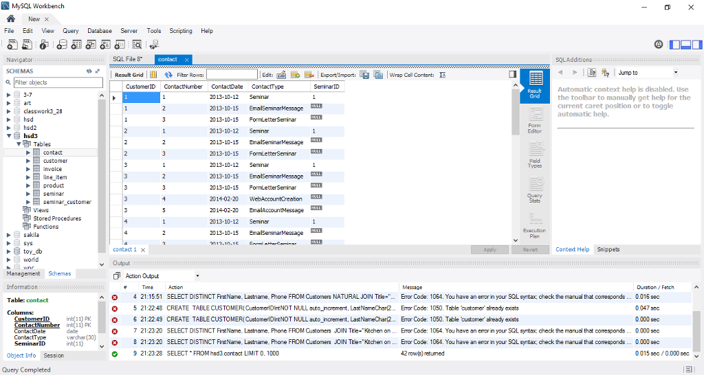 import sql t file to database workbench