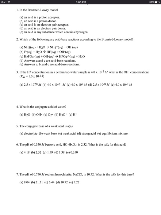 solved-in-the-bronsted-lowry-model-an-acid-is-a-proton-chegg