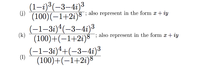 Solved 1. Represent the following numbers in polar form | Chegg.com