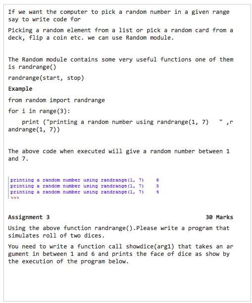 Solved If we want the computer to pick a random number in a | Chegg.com
