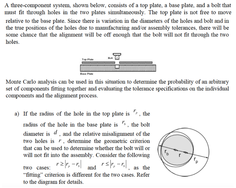 A three-component system, shown below, consists of a | Chegg.com