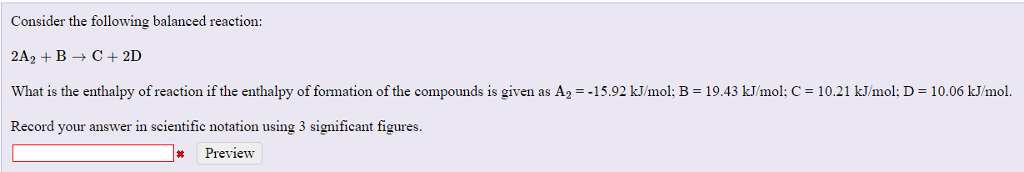 Solved Consider The Following Balanced Reaction: 2A_ 2 + B | Chegg.com