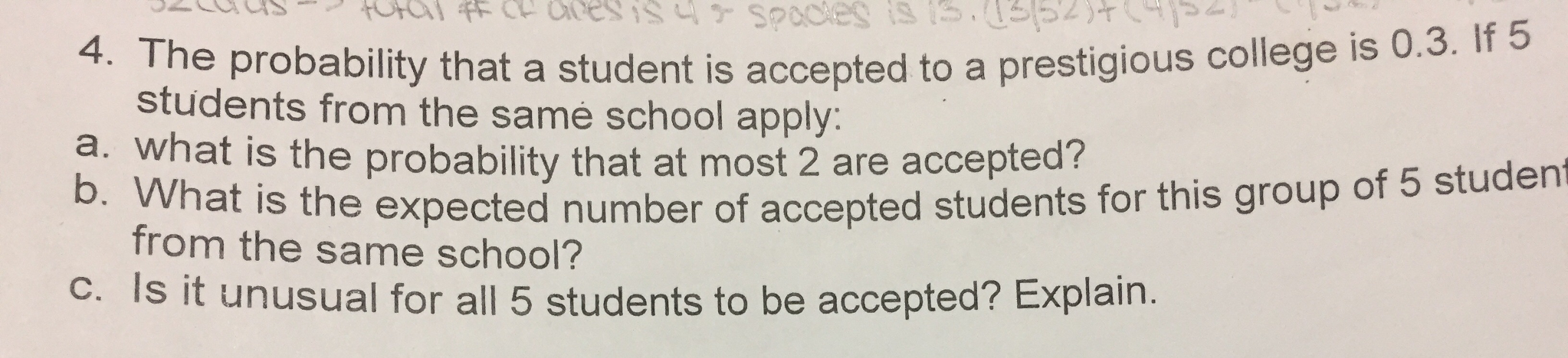 Solved The probability that a student is accepted to a | Chegg.com
