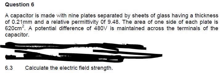Solved A capacitor is made with nine plates separated by | Chegg.com