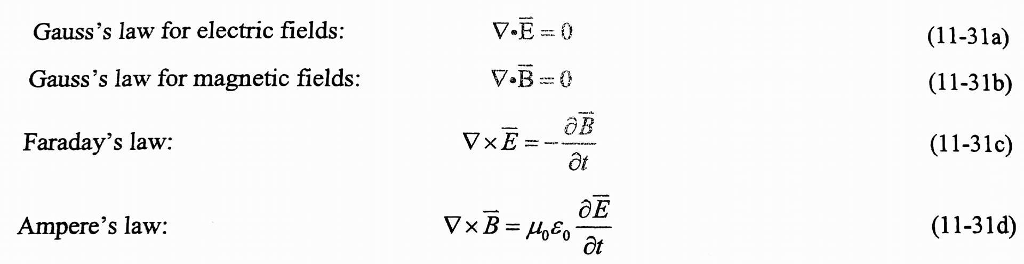 Solved B-Waves. Starting With Maxwell’s Equations, Derive | Chegg.com