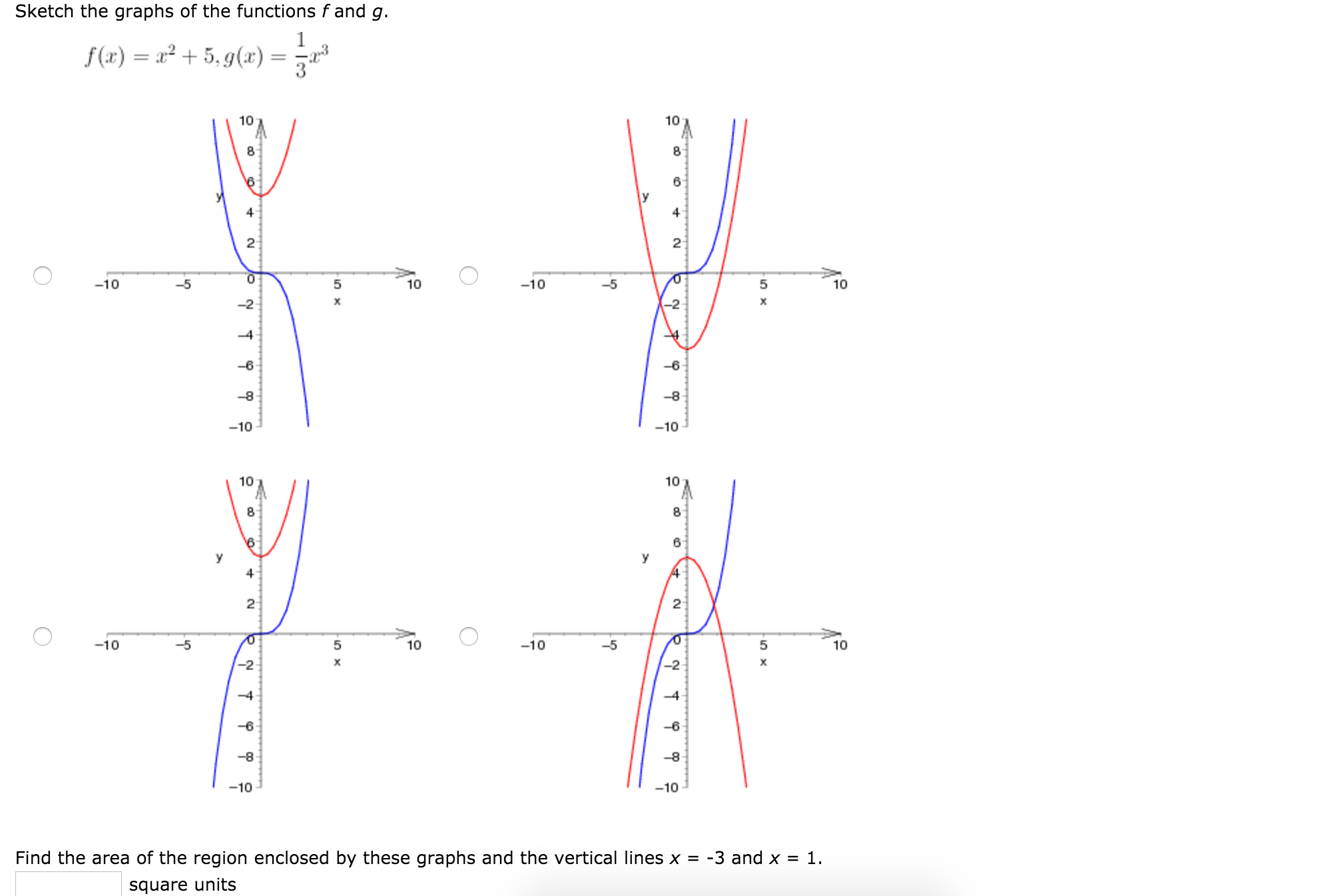 Solved Sketch the graphs of the functions f and g. f(x) = | Chegg.com
