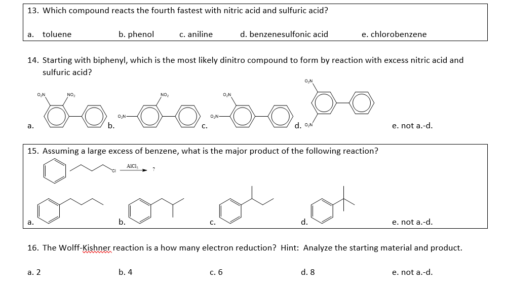 Solved 13. Which compound reacts the fourth fastest with | Chegg.com