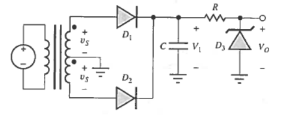 Solved: For The Zener Regulated Power Supply In The Figure... | Chegg.com