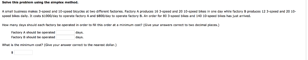 Cycling Example Simplex Solved Solve this problem using the simplex method. A small | Chegg.com