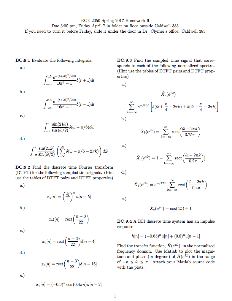 Solved Evaluate The Following Integrals: A.) | Chegg.com