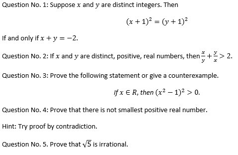 Solved Question No. 1: Suppose x and y are distinct | Chegg.com