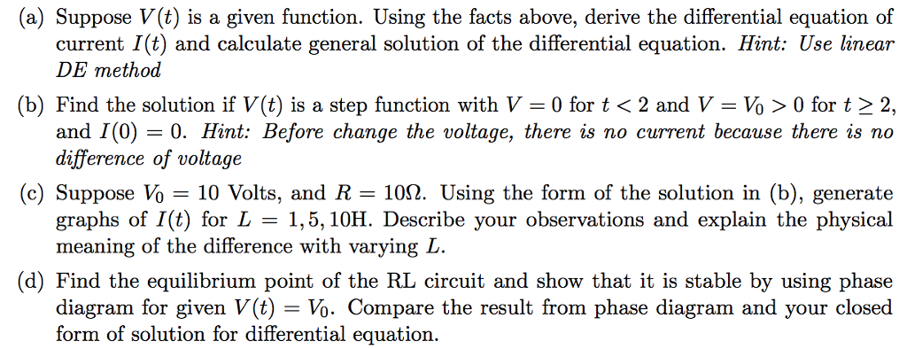 Solved (20 points) An inductor is a circuit element that | Chegg.com