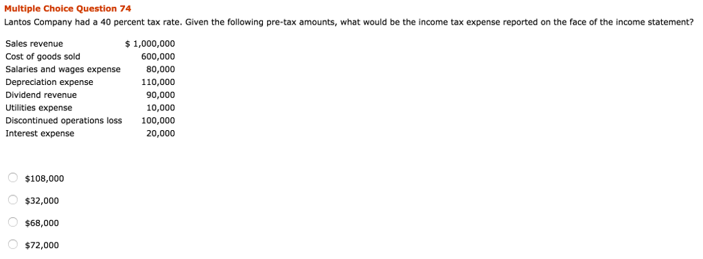 Solved Lantos Company Had A 40 Percent Tax Rate Given The Chegg Solved Lantos Company Had A 40 Percent Tax Rate Given The Chegg