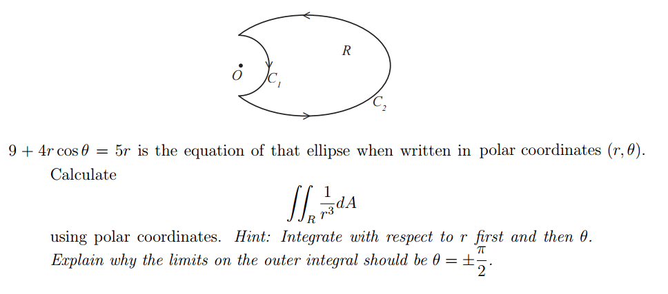 Solved 9 + 4rcos theta = 5r is the equation of that | Chegg.com