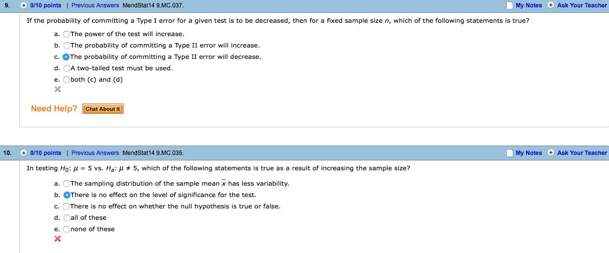 What Is The Probability Of Committing Type I Error