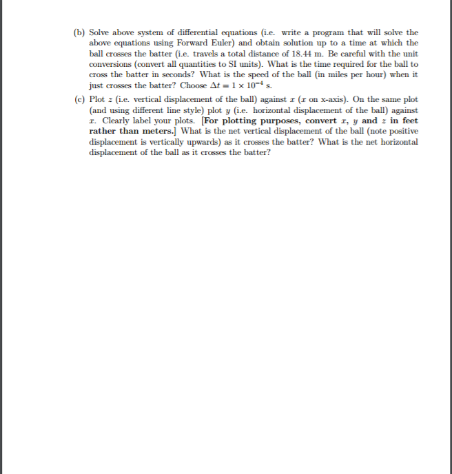 3. Baseball dynamics depends on the ball's seam, the