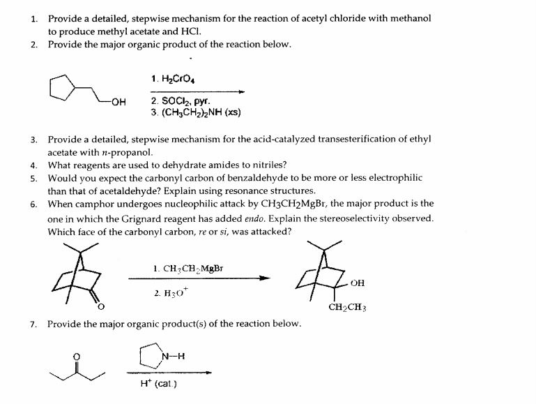 Solved Provide a detailed, stepwise mechanism for the | Chegg.com