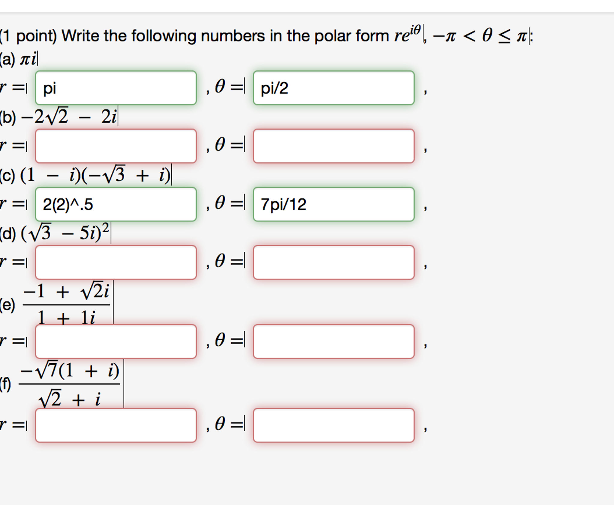 solved-write-the-following-numbers-in-the-polar-form-re-i-chegg