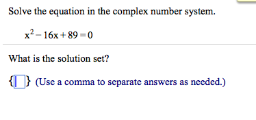 complex number system equation solver