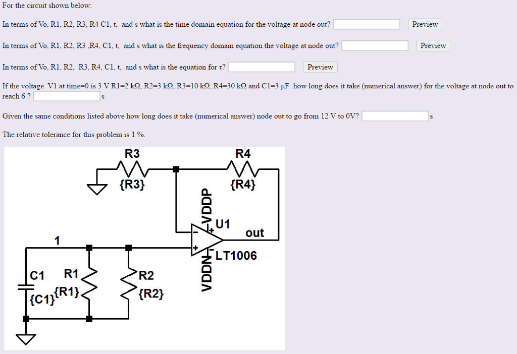Solved For the circuit shown below: In terms of Vo, R1, | Chegg.com