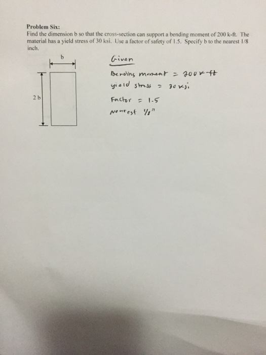 Solved Find The Dimension B So That The Cross-section Can | Chegg.com