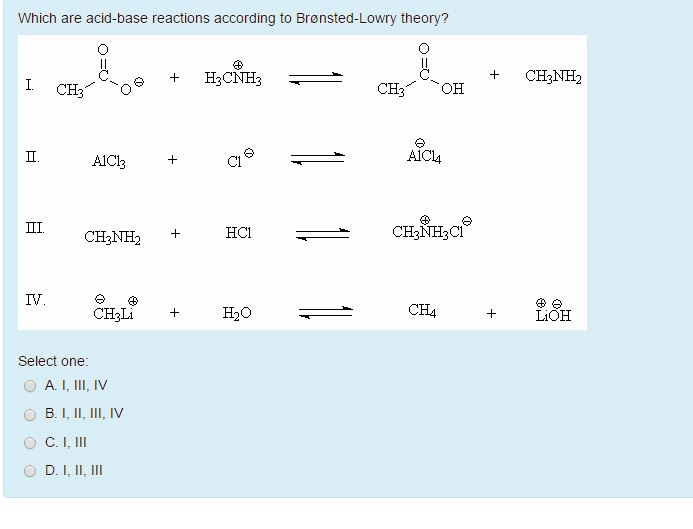 Which Of The Following Is A Bronsted Lowry Acid