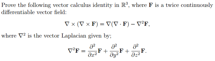 vector calculus identities