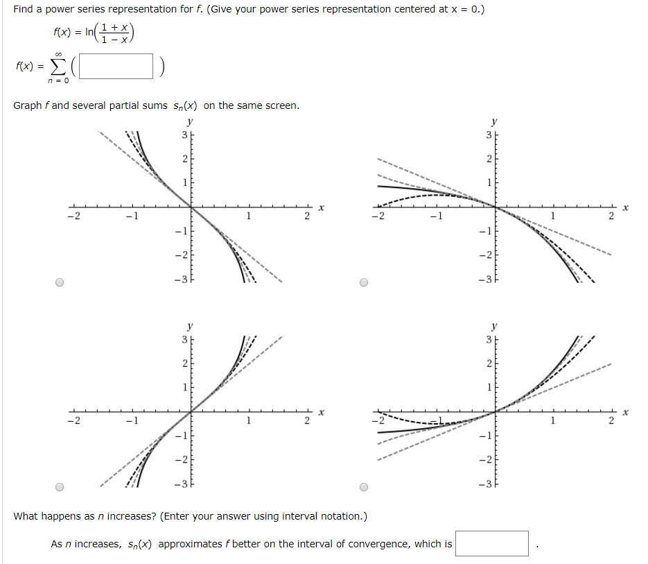 Solved Find a power series representation for f. (Give your | Chegg.com