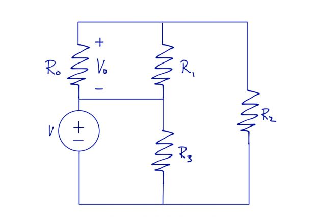 Solved Use R0 = 2 ?, R1 = 1 ?, R2 = 4/3 ?, R3 = 6 ?, and V = | Chegg.com