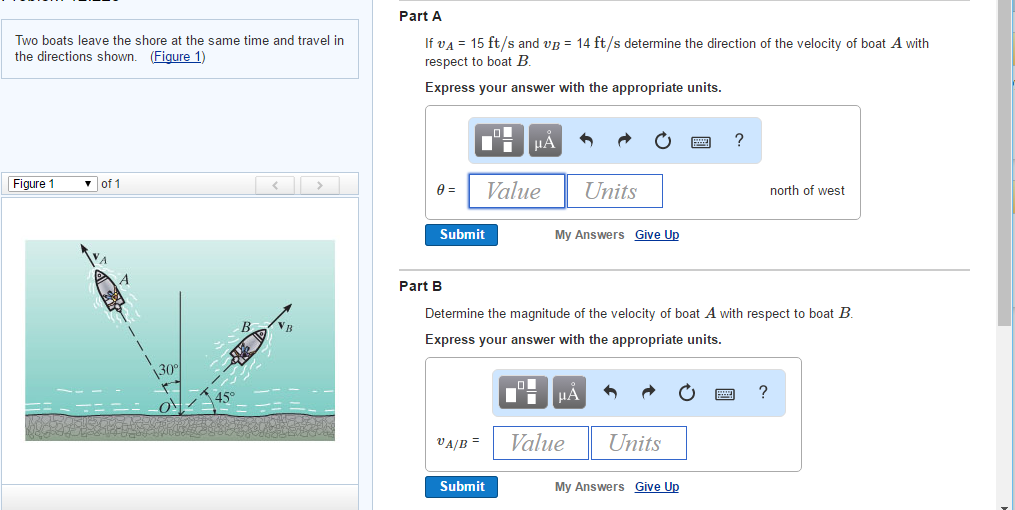 Solved Two Boats Leave The Shore At The Same Time And Travel | Chegg.com