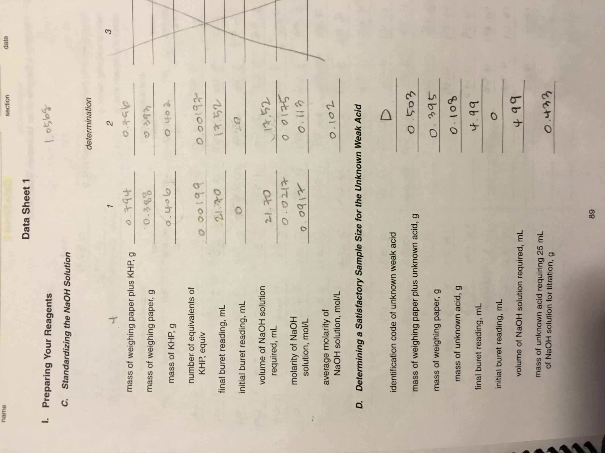 Solved 1. Using The Following Equation, Calculate The | Chegg.com