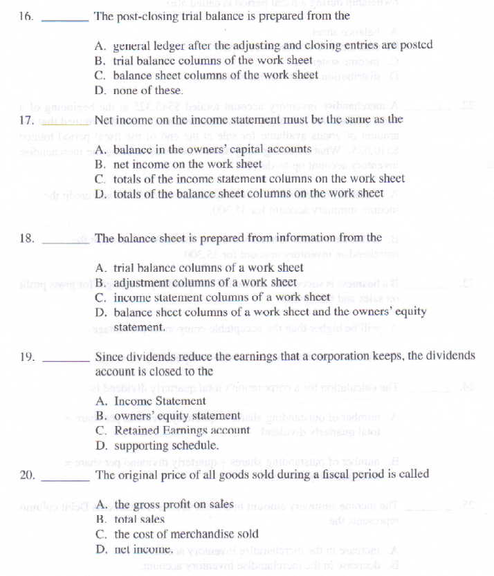 a post closing trial balance of the general ledger is prepared